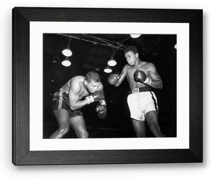 Framed Print : Cassius Clay Vs. Don Warner Framed Print : Cassius Clay Vs. Don Warner