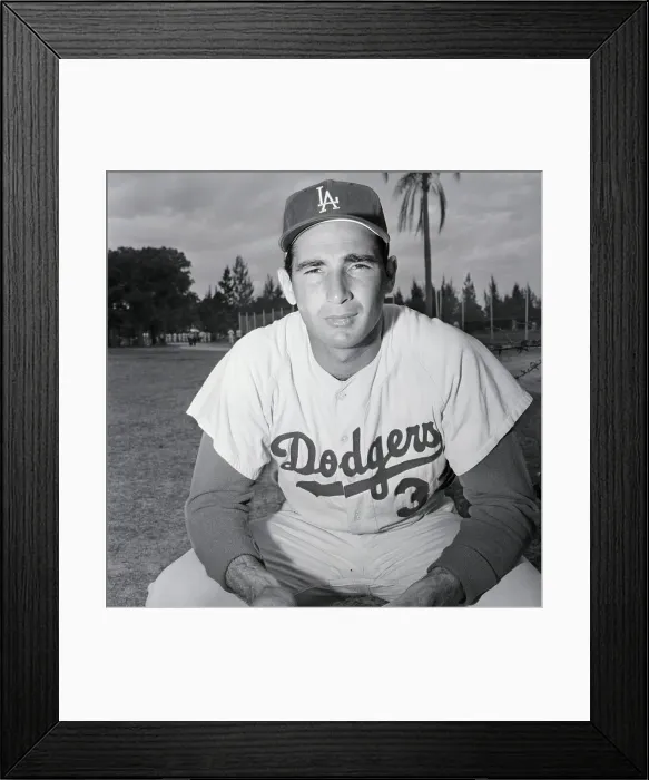 Framed Print : Los Angeles Dodgers Pitcher Sandy Koufax