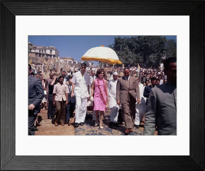 Framed Print : Jacqueline Kennedy with John Galbraith Framed Print : Jacqueline Kennedy with John Galbraith