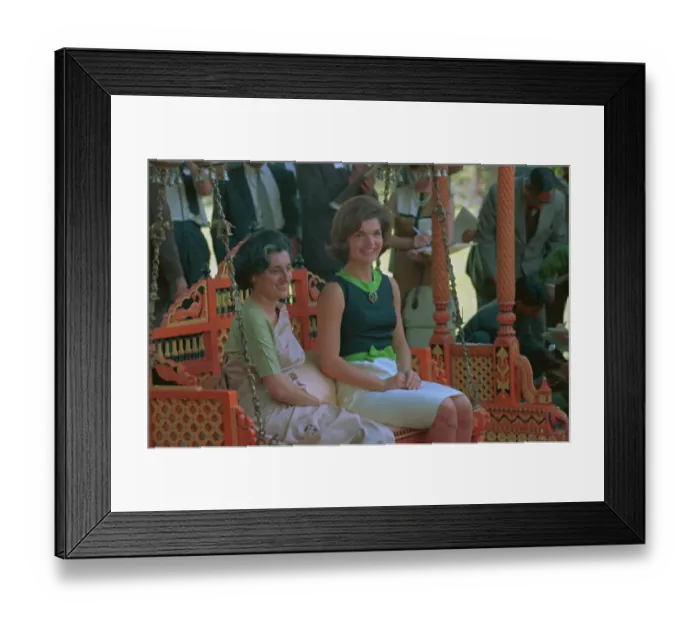 Framed Print : Jacqueline Kennedy with Indira Gandhi Framed Print : Jacqueline Kennedy with Indira Gandhi