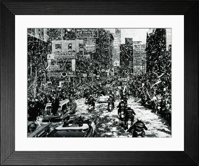 Framed Print : Parade For John Glenn; Lots Of Confetti Framed Print : Parade For John Glenn; Lots Of Confetti