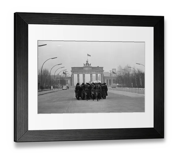 Framed Print : Soviet Troops Marching in Berlin Framed Print : Soviet Troops Marching in Berlin