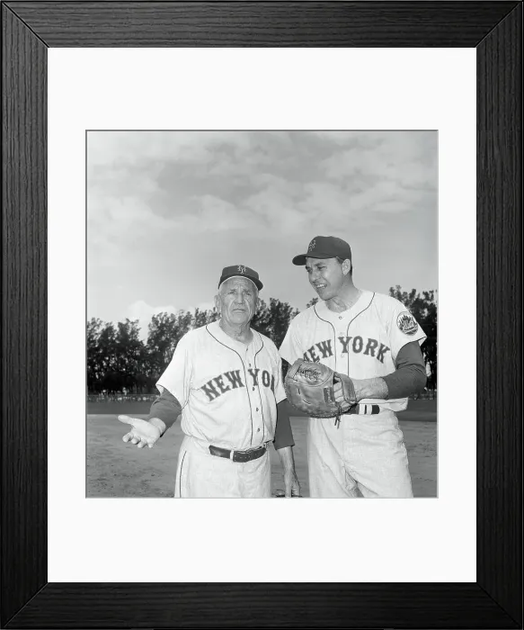 Framed Print : Casey Stengel and Gil Hodges of the New York Mets Framed Print : Casey Stengel and Gil Hodges of the New York Mets