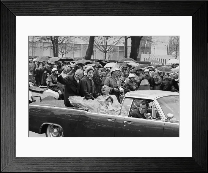 Framed Print : John Glenn Parading Framed Print : John Glenn Parading