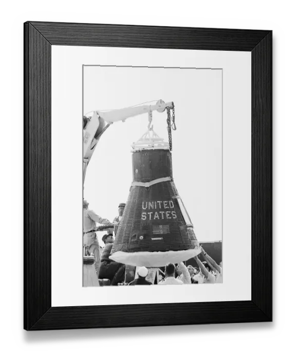 Framed Print : Friendship VII Spacecraft Capsule