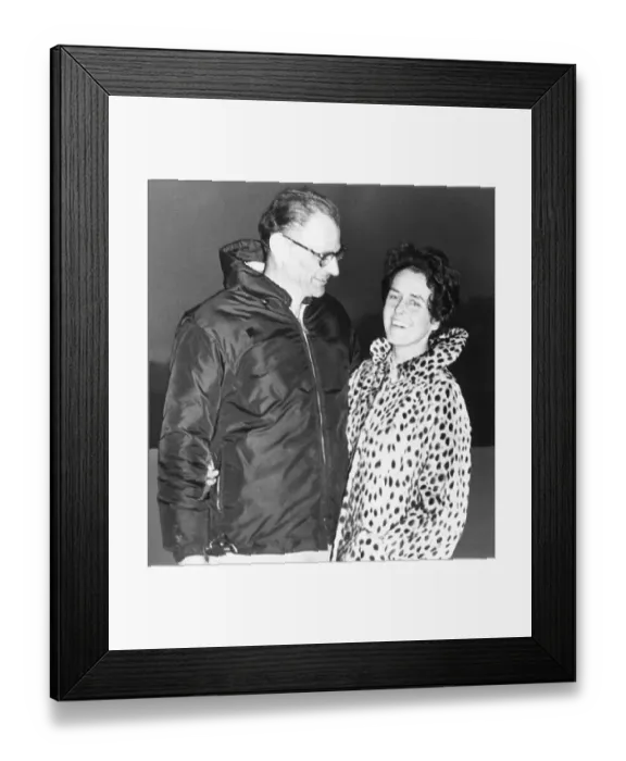 Framed Print : Arthur Miller and Ingebord Morath Framed Print : Arthur Miller and Ingebord Morath