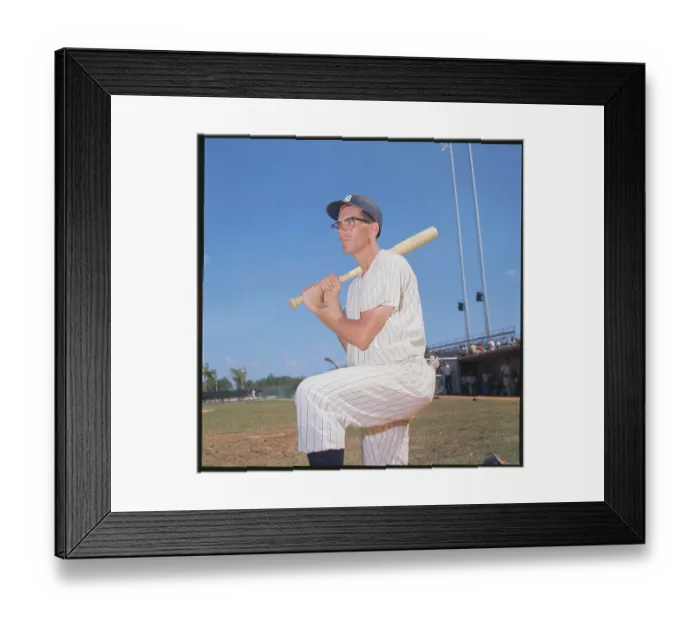 Framed Print : Phil Linz Holding Baseball Bat Framed Print : Phil Linz Holding Baseball Bat