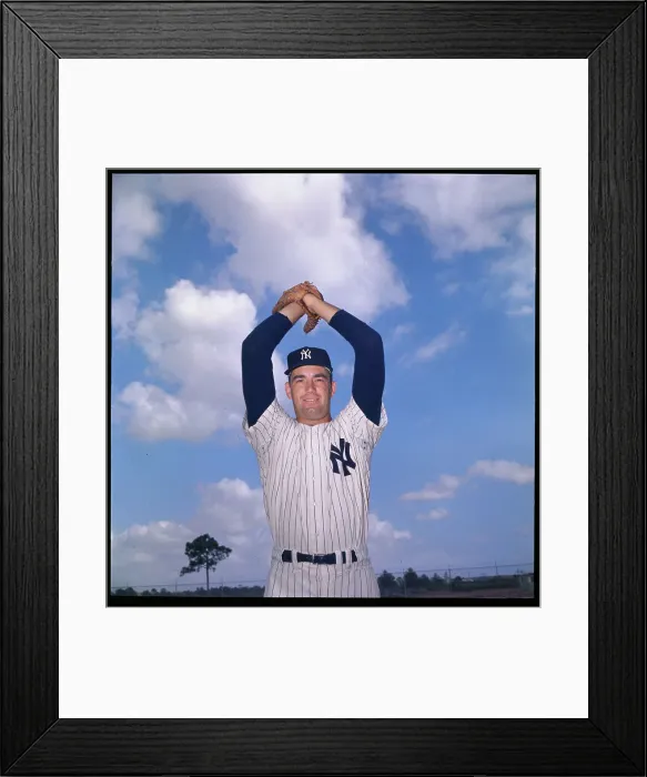 Framed Print : Bill Stafford with Arms over Head Framed Print : Bill Stafford with Arms over Head