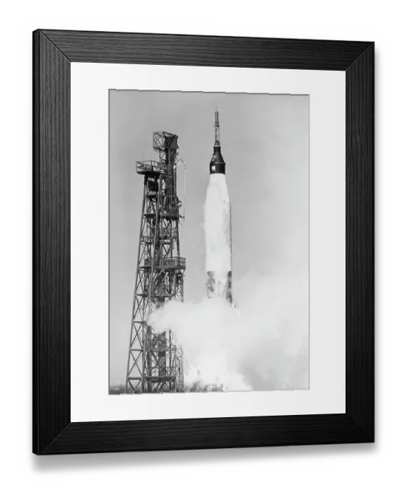 Framed Print : The Mercury 6 Mission Launch Framed Print : The Mercury 6 Mission Launch