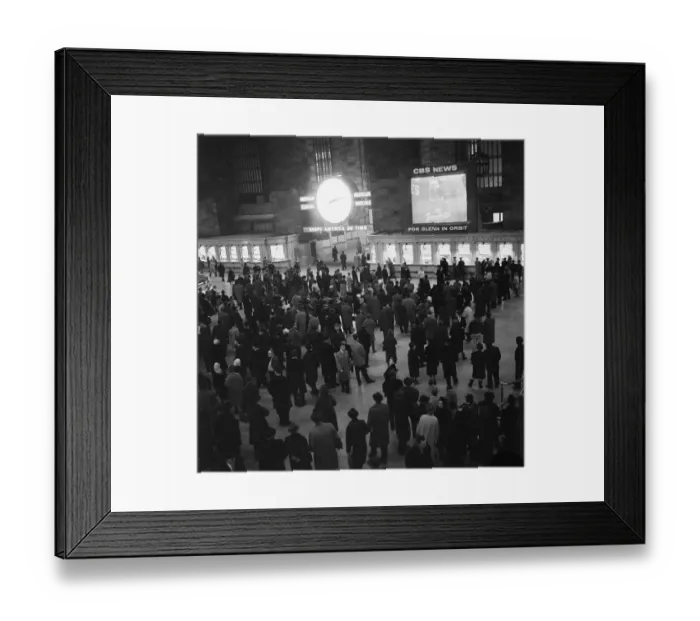 Framed Print : People Watch Spaceship On Huge Tv Framed Print : People Watch Spaceship On Huge Tv
