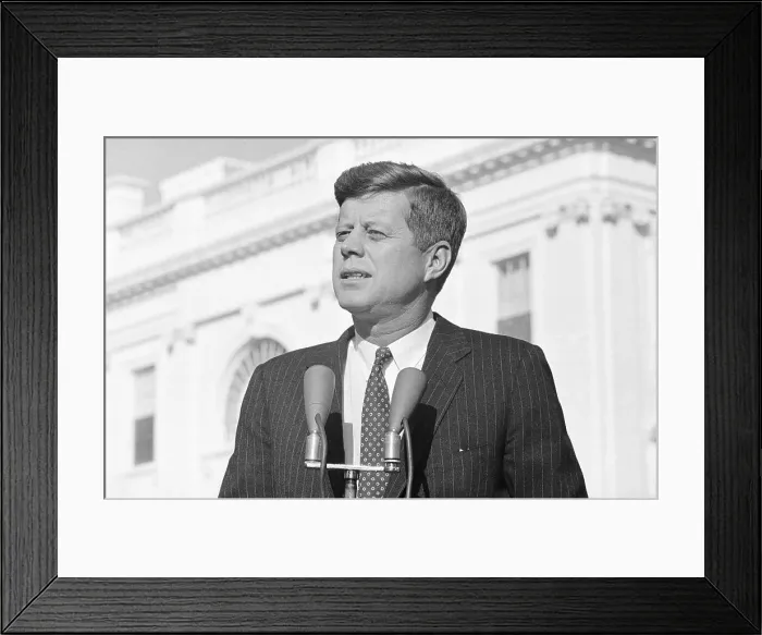 Framed Print : Portrait of Presiden Kennedy Framed Print : Portrait of Presiden Kennedy