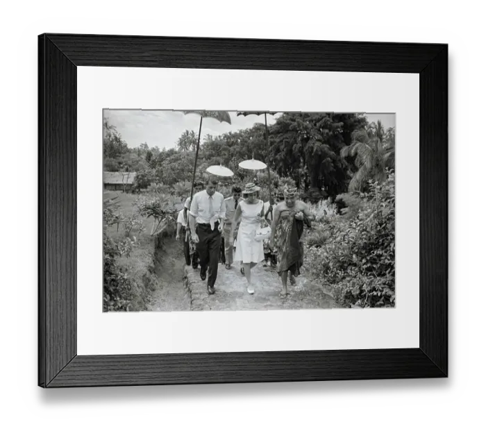 Framed Print : Robert and Ethel Kennedy on Tour With a Picturesque Host Framed Print : Robert and Ethel Kennedy on Tour With a Picturesque Host