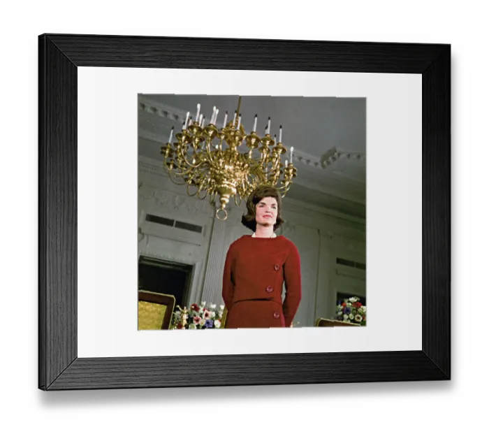 Framed Print : Jacqueline Kennedy on CBS White House Tour Framed Print : Jacqueline Kennedy on CBS White House Tour