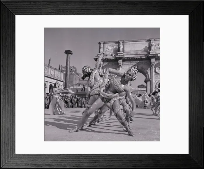 Framed Print : Snake Dancers On Set Of Cleopatra Framed Print : Snake Dancers On Set Of Cleopatra
