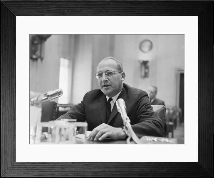 Framed Print : Walt Whitman Rostow in Courtroom Framed Print : Walt Whitman Rostow in Courtroom
