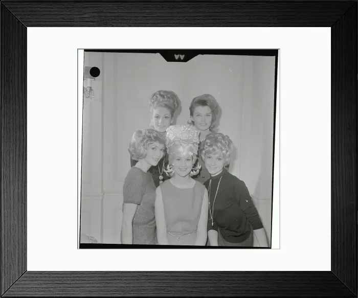 Framed Print : Models Showing Latest European Hairstyles Framed Print : Models Showing Latest European Hairstyles