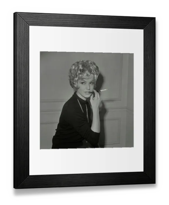 Framed Print : Magda Knopke Modeling Twist Hairstyle Framed Print : Magda Knopke Modeling Twist Hairstyle