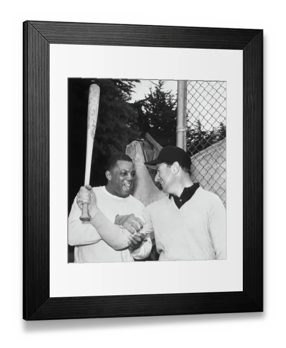 Framed Print : Willie Mays with Herb Caen Framed Print : Willie Mays with Herb Caen