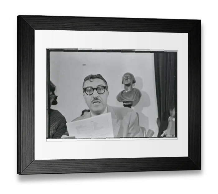 Framed Print : Adam C. Powell Speaking at News Conference Framed Print : Adam C. Powell Speaking at News Conference