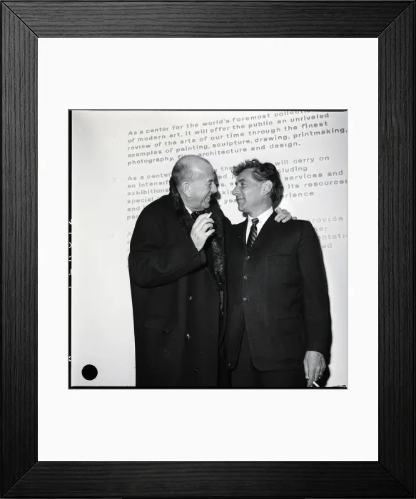 Framed Print : Noel Coward And Leonard Bernstein Framed Print : Noel Coward And Leonard Bernstein