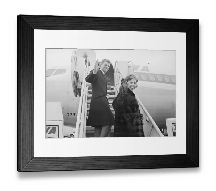 Framed Print : Robert Kennedy and His Wife Ethel