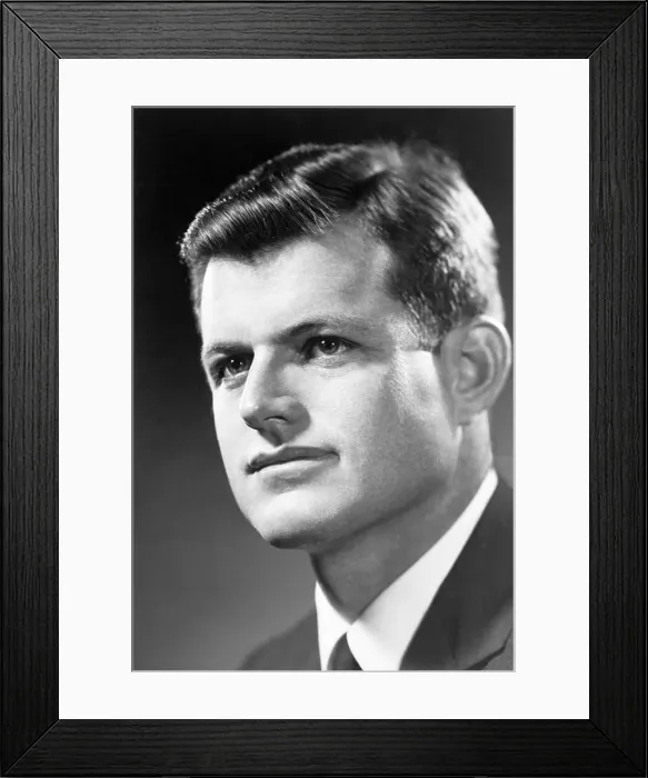 Framed Print : Portrait of Ted Kennedy Framed Print : Portrait of Ted Kennedy