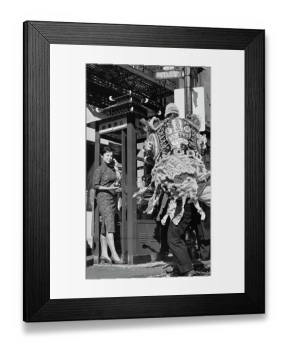 Framed Print : Phone Call In Chinatown Framed Print : Phone Call In Chinatown