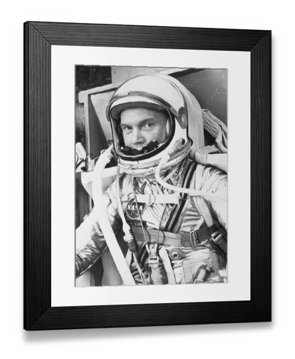 Framed Print : John Glenn Wearing Space Suit Framed Print : John Glenn Wearing Space Suit