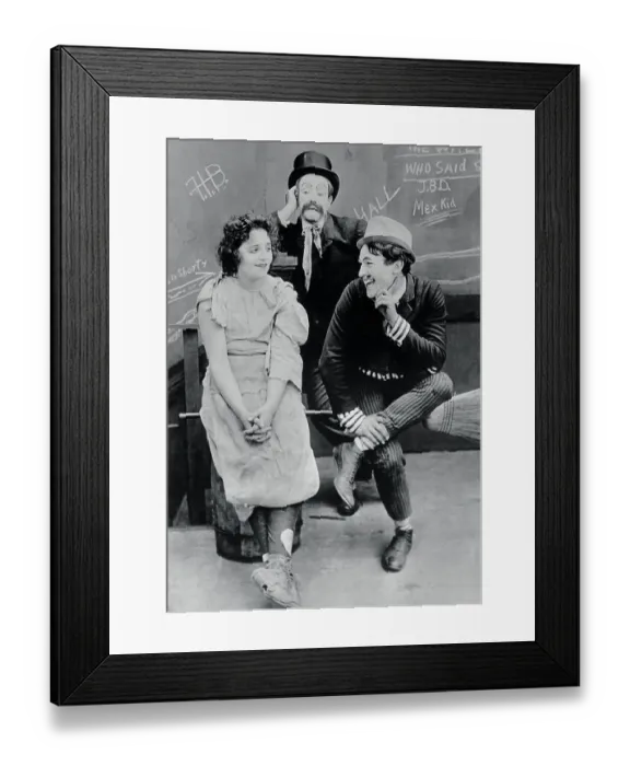 Framed Print : Harry Pollard Performing a Scene in a Movie Framed Print : Harry Pollard Performing a Scene in a Movie