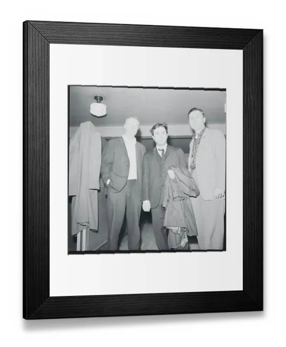 Framed Print : Francois Scaglia with Detectives Framed Print : Francois Scaglia with Detectives