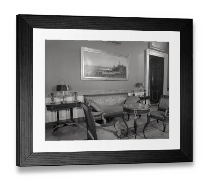 Framed Print : Red Room in White House Framed Print : Red Room in White House
