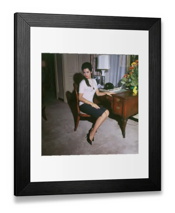 Framed Print : Italian Actress Rosanna Schiaffino in Her Hotel Room Framed Print : Italian Actress Rosanna Schiaffino in Her Hotel Room