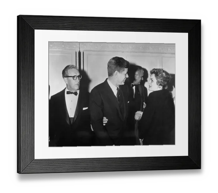 Framed Print : John Kennedy and Marianne Means