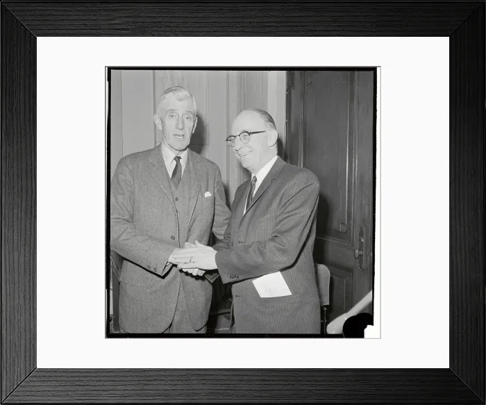 Framed Print : Senator Leverett Saltonstall Being Congratulated by Sen Bourke B. Hickenlooper Framed Print : Senator Leverett Saltonstall Being Congratulated by Sen Bourke B. Hickenlooper
