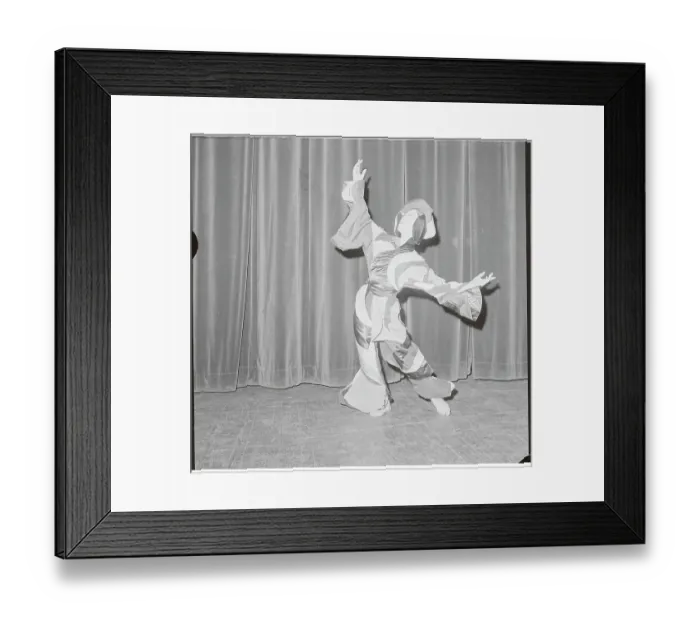 Framed Print : Actress Suzushi Hanayagi Practicing Dance on Stage Framed Print : Actress Suzushi Hanayagi Practicing Dance on Stage