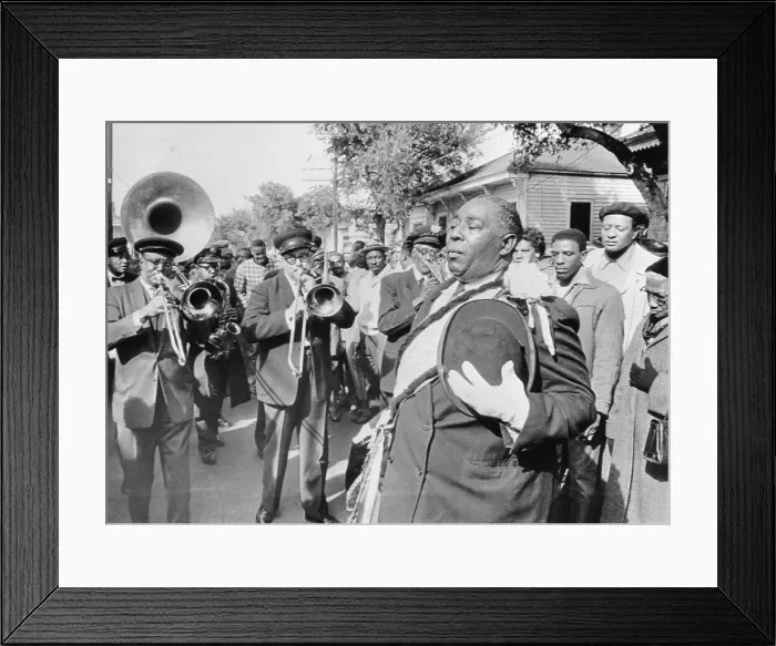 Framed Print : Jazz Funeral For Bandleader John Casimir Framed Print : Jazz Funeral For Bandleader John Casimir