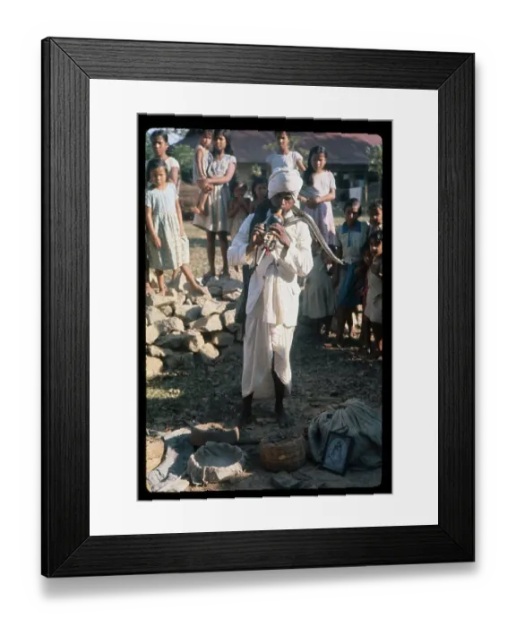 Framed Print : Spectators at Snake Charming Event Framed Print : Spectators at Snake Charming Event