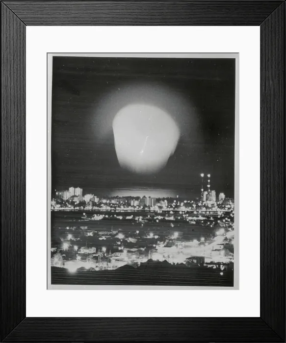 Framed Print : Atomic Dust over Waikiki 1962 Framed Print : Atomic Dust over Waikiki 1962