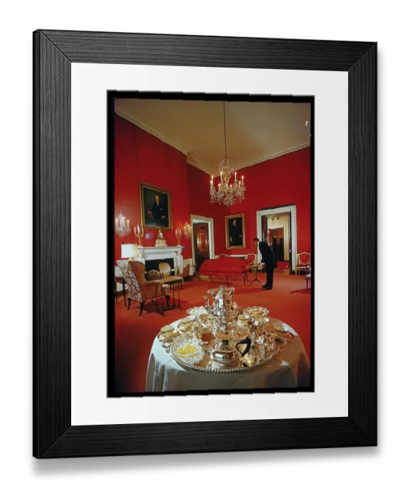 Framed Print : The Red Room at the White House Framed Print : The Red Room at the White House