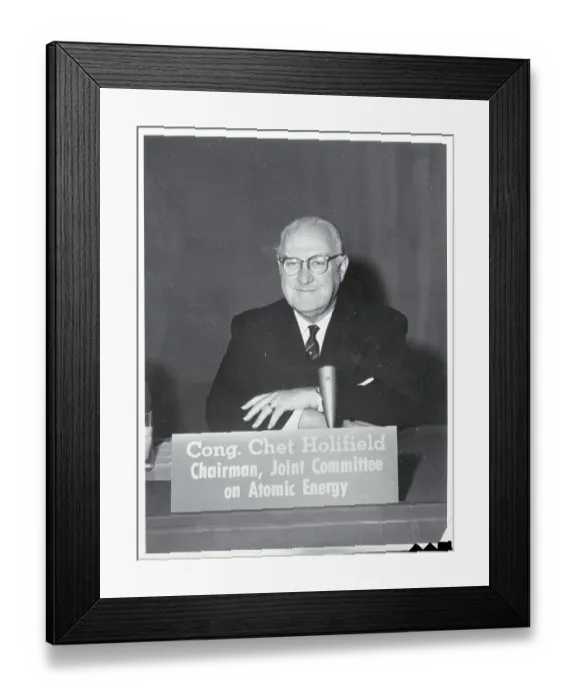 Framed Print : Chet Holifield Attending Joint Committee on Atomic Energy Framed Print : Chet Holifield Attending Joint Committee on Atomic Energy