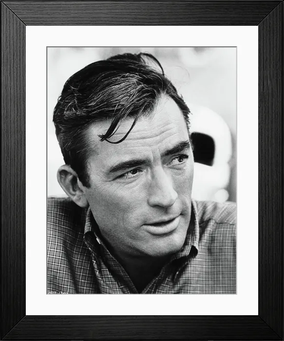 Framed Print : Gregory Peck Looking to the Side Framed Print : Gregory Peck Looking to the Side