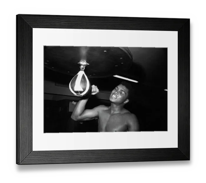 Framed Print : Muhammad Ali Punching Bags