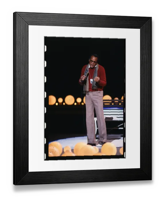 Framed Print : Harry Belafonte Standing and Singing into Microphone Framed Print : Harry Belafonte Standing and Singing into Microphone