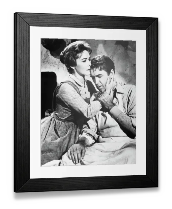 Framed Print : James Stewart and Vera Miles in The Man Who Shot Liberty Valance Framed Print : James Stewart and Vera Miles in The Man Who Shot Liberty Valance