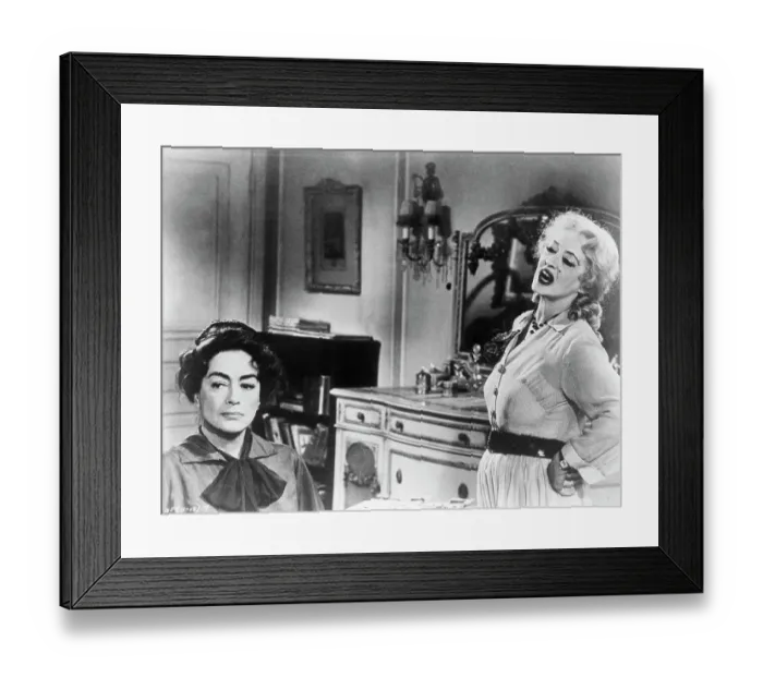 Framed Print : Bette Davis And Joan Crawford in What Ever Happened to Baby Jane? Framed Print : Bette Davis And Joan Crawford in What Ever Happened to Baby Jane?