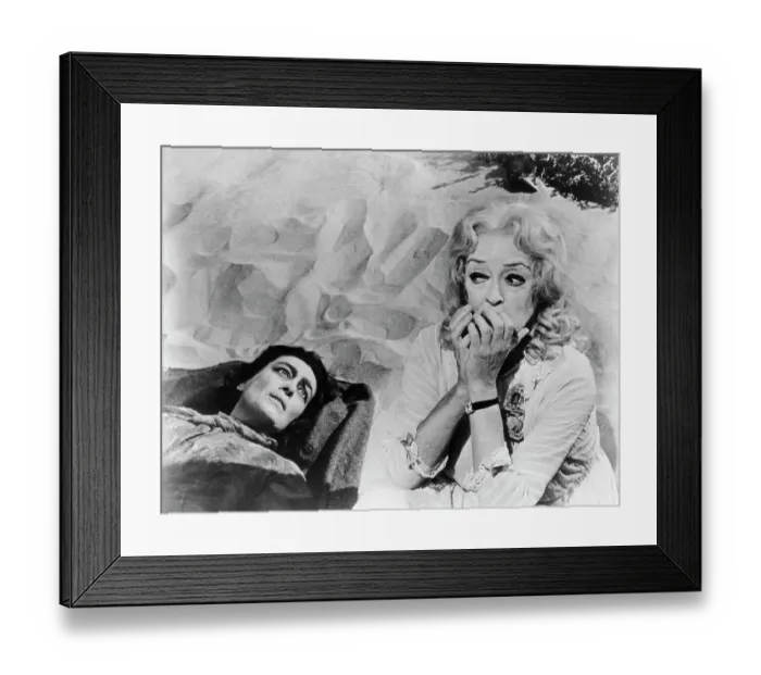 Framed Print : Bette Davis and Joan Crawford in What Ever Happened to Baby Jane? Framed Print : Bette Davis and Joan Crawford in What Ever Happened to Baby Jane?
