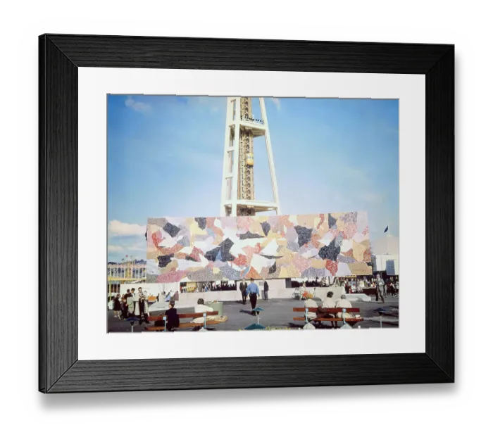 Framed Print : World's Fair Wall Mural Outdoors