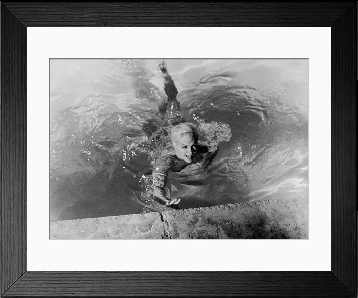 Framed Print : Marilyn Monroe Swimming Framed Print : Marilyn Monroe Swimming
