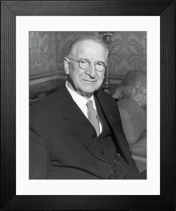 Framed Print : Irish President Eamon Devalera, Waist-Up