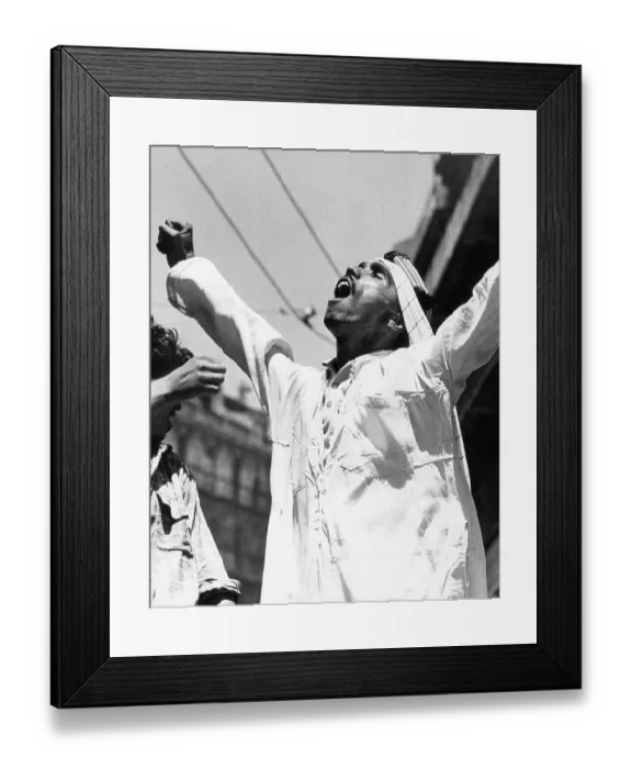 Framed Print : Algerian Men Celebrating Framed Print : Algerian Men Celebrating